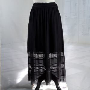 H&M black skirt,  lace and chiffon